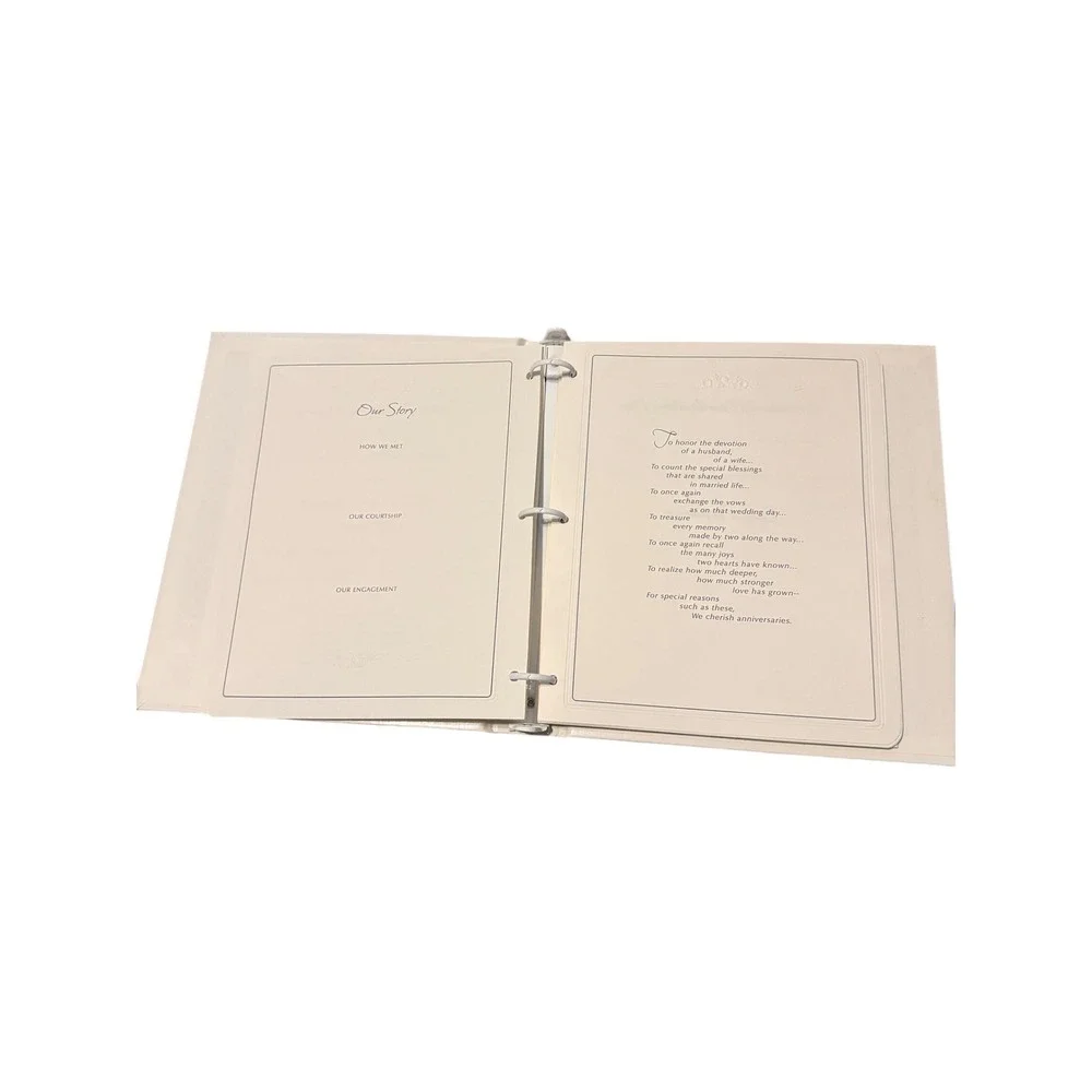Vintage Hallmark‎ Our Silver Anniversary Wedding Album Memory Keepsake Binder